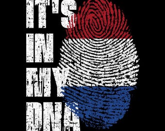 It’s In My DNA Netherlands Flag Fingerprint Dutch Pride PNG (Digital Download)