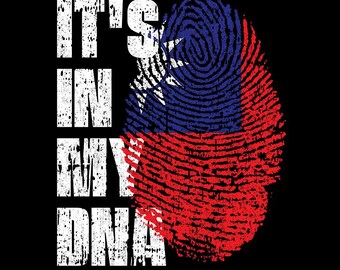 It’s In My DNA Taiwan Flag Fingerprint Taiwanese Pride PNG (Digital Download)