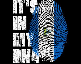 It’s In My DNA Nicaragua Flag Fingerprint Nicaraguan Pride PNG (Digital Download)