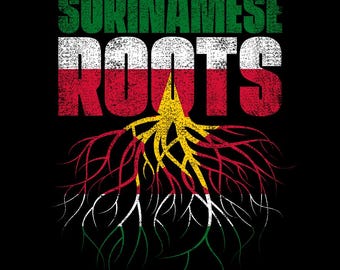 Raíces surinamesas PNG / Bandera de la herencia surinamesa PNG / Diseño de orgullo surinamés / Descarga digital