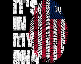 Es ist in meiner DNA Liberia Flagge Fingerabdruck Liberian Pride PNG (Digitaler Download)