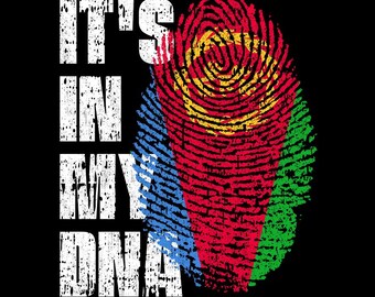It’s In My DNA Eritrea Flag Fingerprint Eritrean Pride PNG (Digital Download)