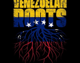 Raíces venezolanas PNG / Bandera de la herencia venezolana PNG / Diseño del orgullo venezolano / Descarga digital