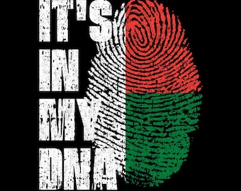 It’s In My DNA Madagascar Flag Fingerprint Malagasy Pride PNG (Digital Download)