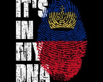 It’s In My DNA Liechtenstein Flag Fingerprint Pride PNG (Digital Download)