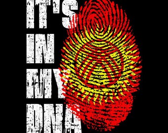 Es ist in meiner DNA Kirgisistan Flagge Fingerabdruck Kirgisistan Pride PNG (Digitaler Download)
