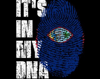 It’s In My DNA Guam Flag Fingerprint Guamanian Pride PNG (Digital Download)