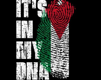 It's In My DNA Jordanien Flagge Fingerabdruck Jordanian Pride PNG (Digitaler Download)