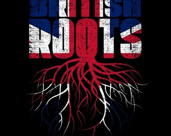 Raíces británicas PNG / Bandera del patrimonio británico PNG / Diseño del orgullo del Reino Unido / Descarga digital