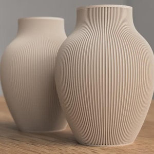 Geometric Japandi Vase | Handmade 3D Printed Minimalist Decor