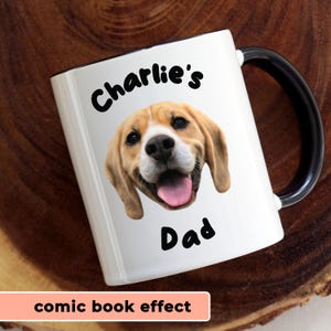 Custom dog mug pet portrait personalized coffee mug Custom pet picture gift for dog owner customization dog face mug dog mom sympathy dad