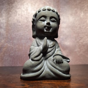 Mini Buddha Aquarium decoration ceramic statute Peaceful tank decor