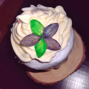 Two Flower Blossom set cupcake toppers