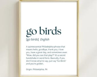 Philadelphia Eagles Definition Druck, Philadelphia Eagles Kunst (Digitaler Download)