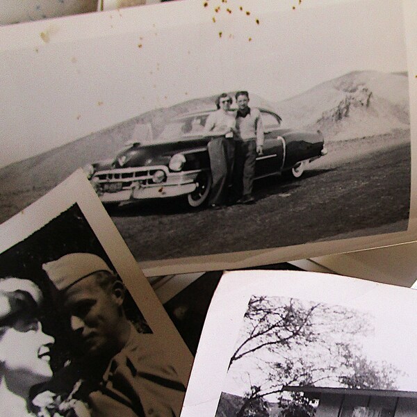 Vintage Photos and Ephemera Black and White, Sepia, Color 1950's -1980's Assorted Lots