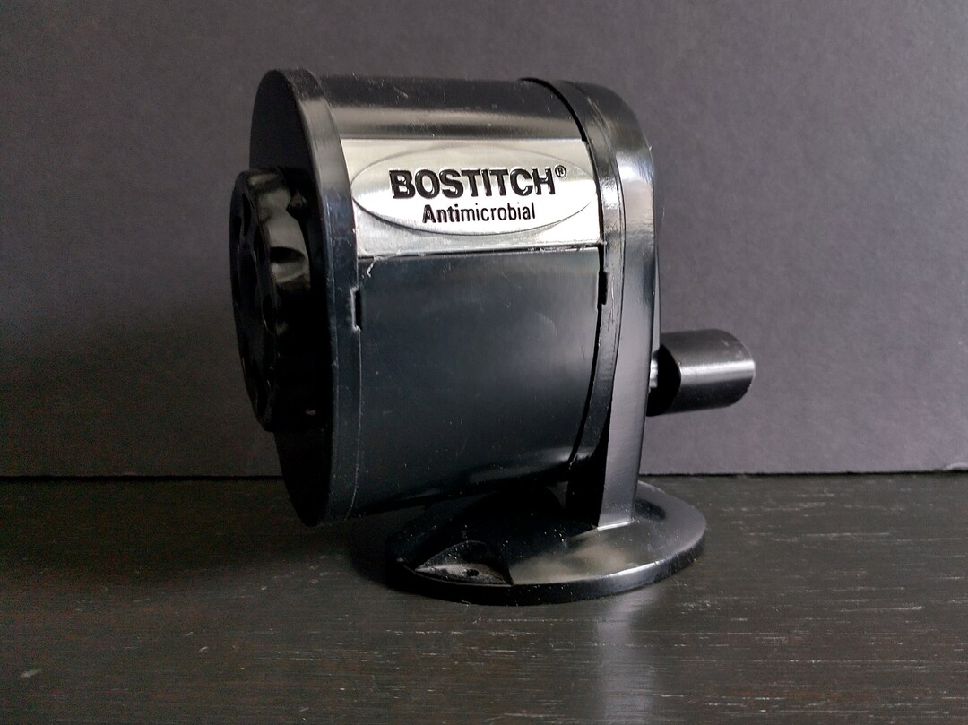 Vintage Bostitch Pencil Sharpener, Metal, Industrial Manual, Office