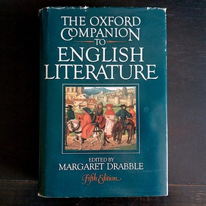 The Oxford Companion to English Literature - Edited by Margaret Drabble, 5th Edition, English lit Student Reference Book, Writers Gift
