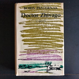Doctor Zhivago by Boris Pasternak 1958 Random House Printing - Vintage Hardcover Book with Dust Jacket, Early Printing, Russian Revolution