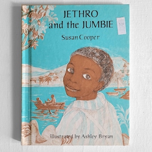 Jethro and the Jumbie by Susan Cooper, Illustrated by Ashley Bryan - Vintage Hardcover Children&#39;s Book 1979, Line Drawn Pencil Illustrations
