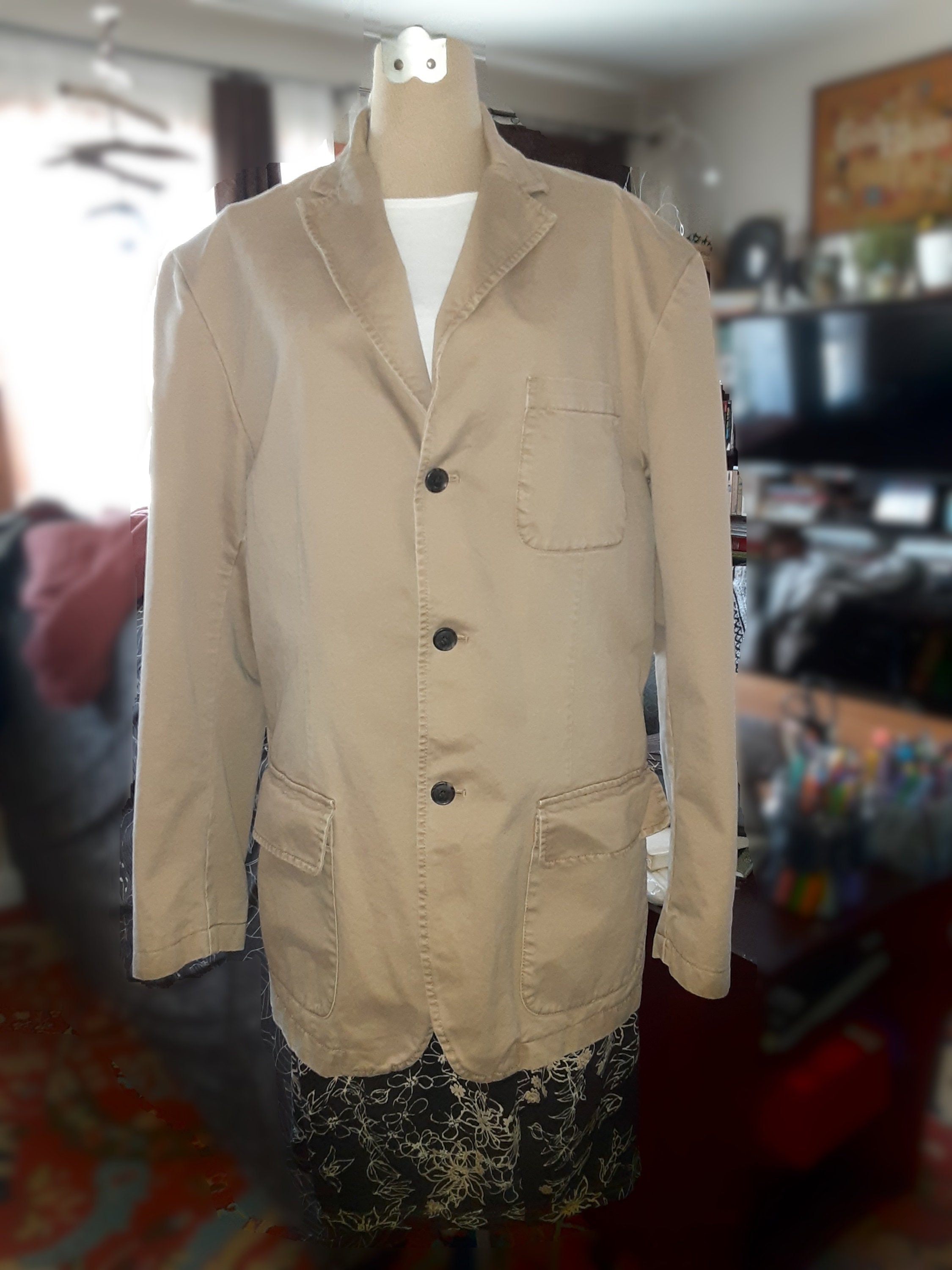 Vintage Daniel Cremieux Cloth Cotton Jacket Unisex Size L - Beige