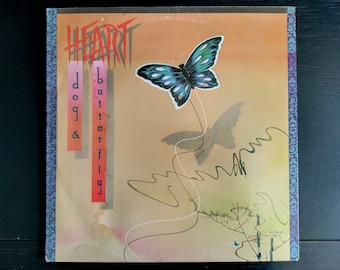 Vintage Heart Dog & Butterfly LP Record Vinyl Album 12