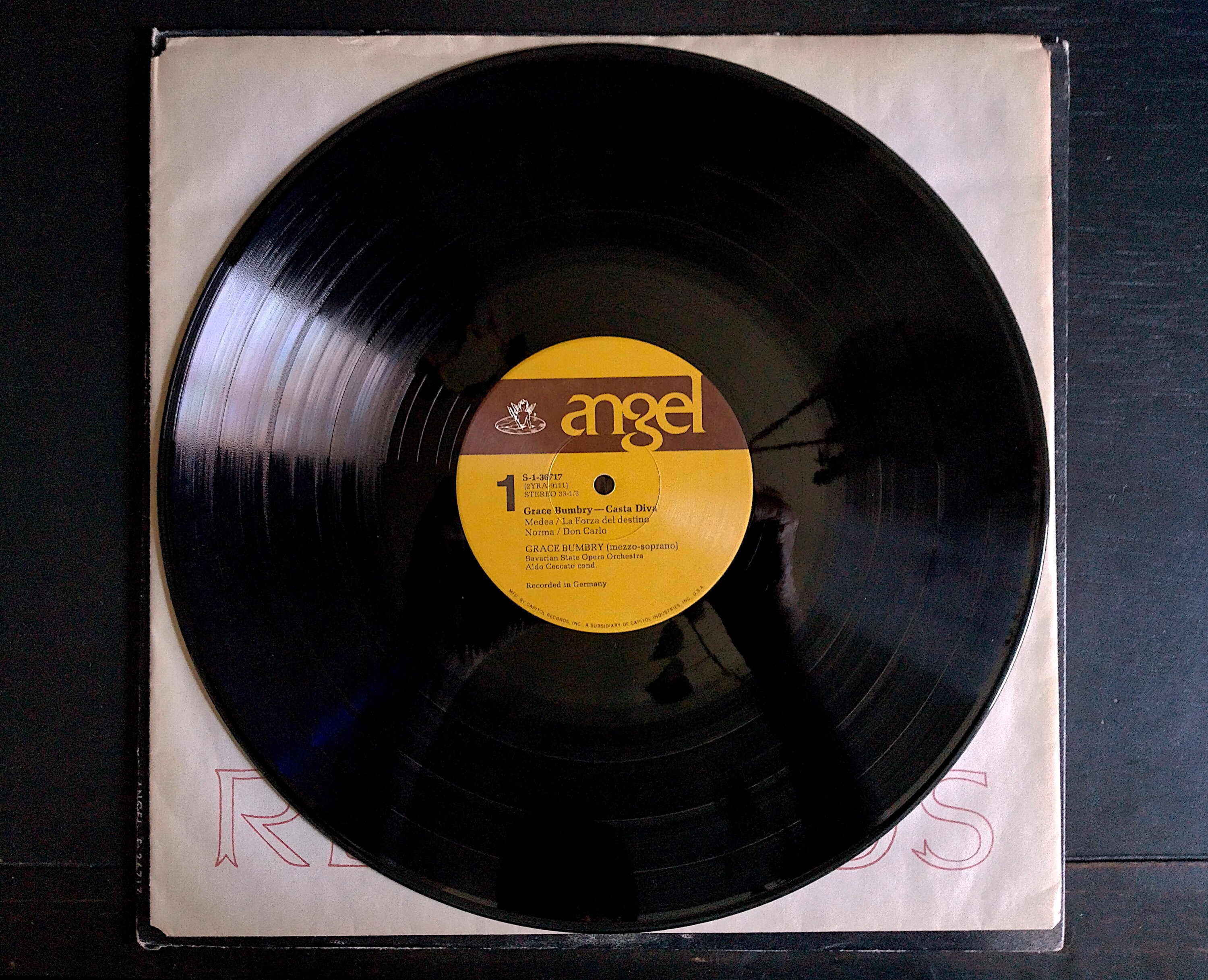 Grace Bumbry: Casta Diva- Vintage Vinyl Record, Opera Arias in the