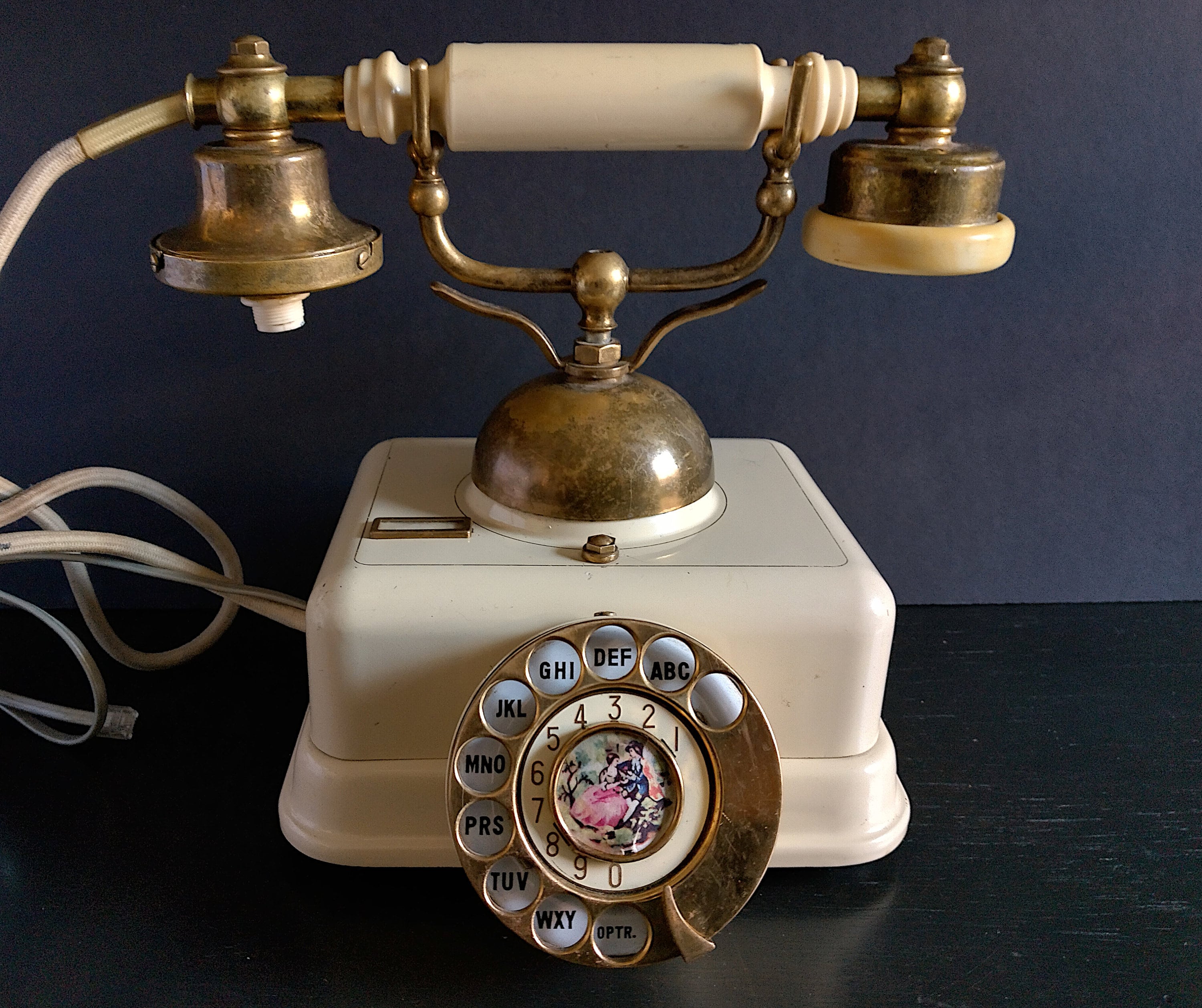 2024新商品 Vintage Rotary Style -french Telephone Princess Dial 電話機