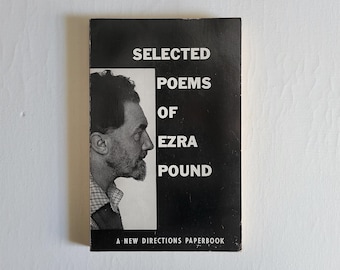 Selected Poems of Ezra Pound - Vintage Softcover Book, New Directions Paperback, Fourteenth Printing, Gift for Poetry Lover, Modern Verse