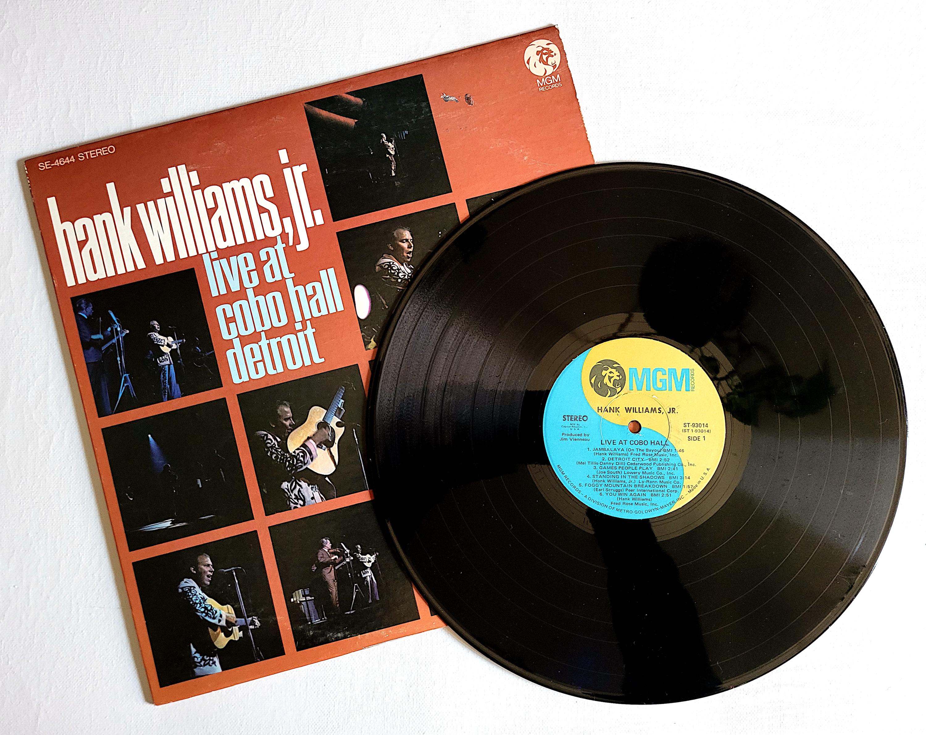 Hank Williams, Jr. Live at Cobo Hall Detroit - Vintage Vinyl