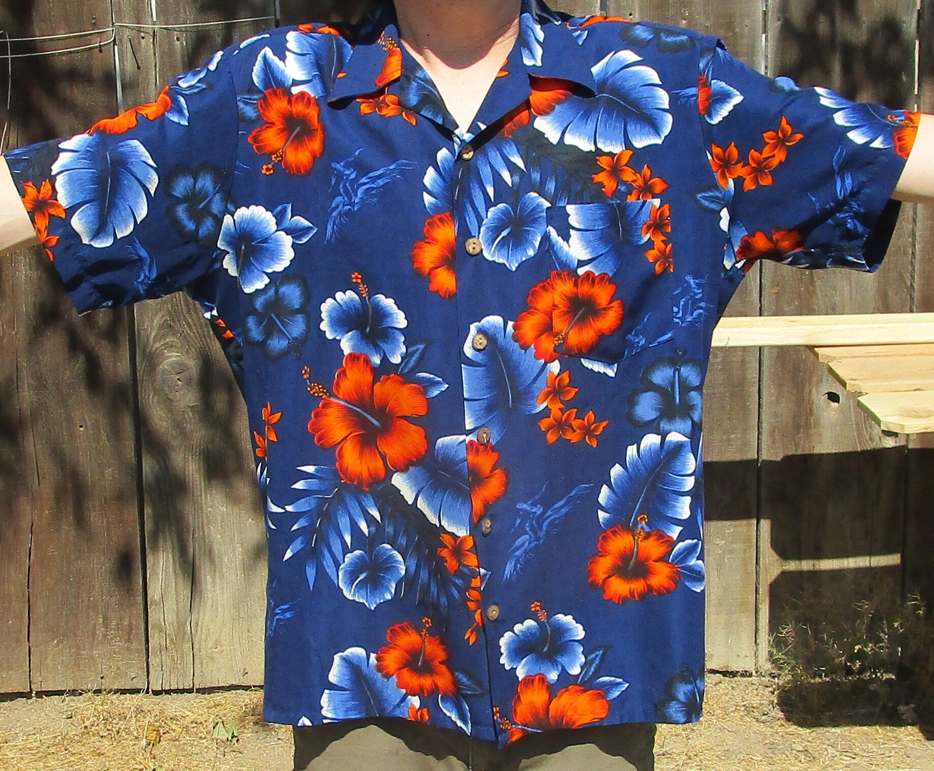 Vintage Kennington Floral Print Hawaiian Shirt Unisex L Blue, Red, Orange, White Size Unisex Large, Hibiscus Flowers, Summer, Dad Gift - Etsy Vintage Kennington Floral Print Hawaiian Shirt Unisex L Blue, Red, Orange, White Size Unisex Large, Hibiscus Flowers, Summer, Dad Gift - Etsy