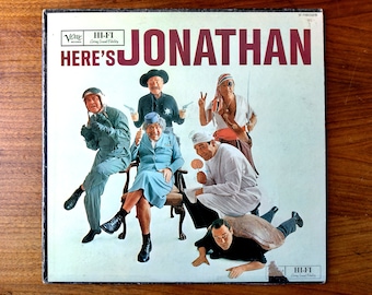 Jonathan Winters: Here's Jonathan -  Vintage Vinyl Record 1961 - Sixties Classic Comedy on Vinyl 12 Inch, Funny Record, Comedic Stand Up