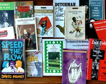 15 Playbooks Collection - Lot of Books of Plays for Great Price! -Mamet, Shakespeare, Chekov, Neil Simon, McCullers and More, Theater Arts