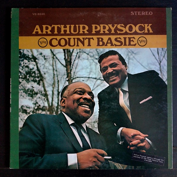 Arthur Prysock/Count Basie - Vintage Vinyl Record 1966 Verve V6-8646 Jazz Vocal Album, Big Band Jazz, Jazz Standards, Classic Jazz