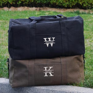 Reisetasche, Seesack, Wasserdichte Canvas Wochenendtasche, Handgemacht, Groomsmen Seesack, Geschenk für Junggesellenabschied, Bestickte Tasche