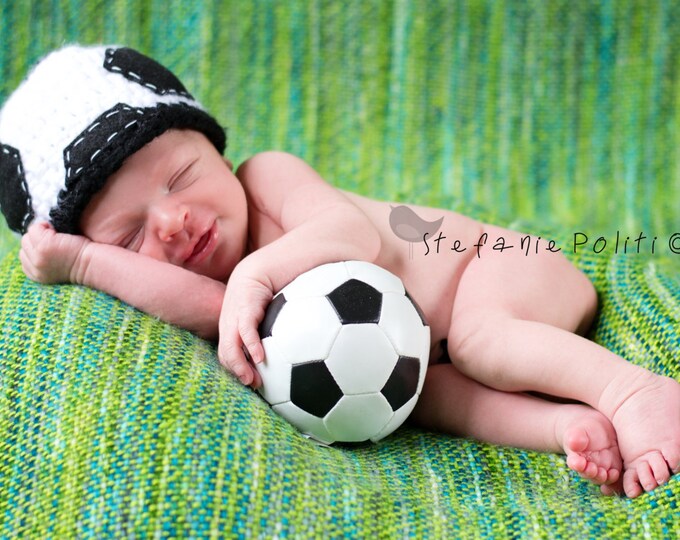 The Soccer Ball Beanie Hat Sizes Available NEWBORN Through ADULT Etsy