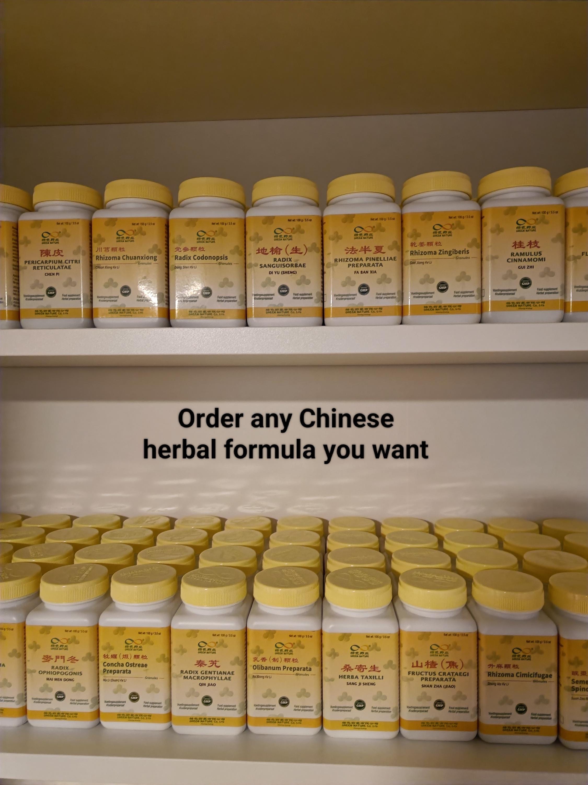 Chinese herbal formulas concentration 5:1