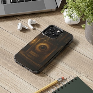 Specimen Jar Horror Phone Case iPhone 16 15 14 13 12 11 | S24 S23 S22 S21 Creepy Eyeball Gothic Art Dark Aesthetic Weird Grunge Cover Gift