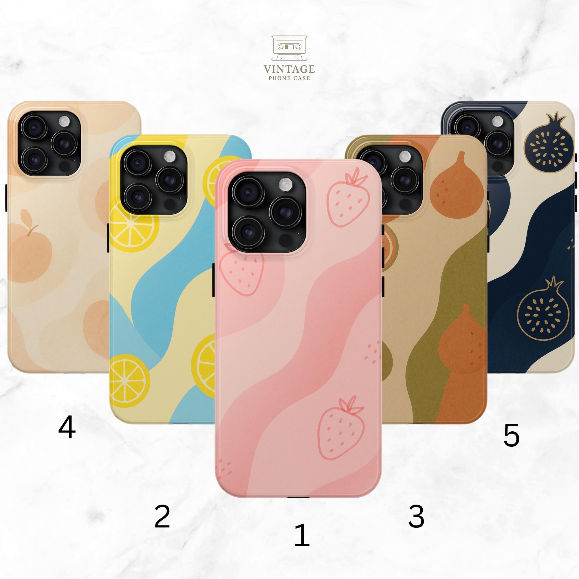 Vintage Fruit iPhone Case: Glossy Protective Cover