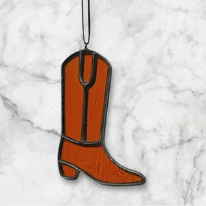 Stained Glass Cowboy Boot