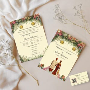 Afrikanisches Hochzeitsprogramm, Hochzeitseinladung, nigerianische traditionelle Hochzeitseinladung, Hochzeitseinladungsvorlage, Hochzeitseinladungskarte,
