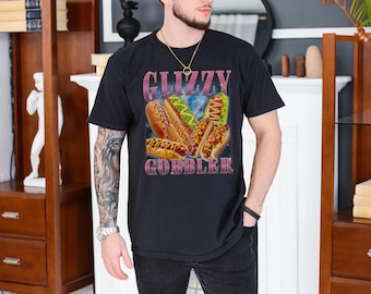 Funny Glizzy Gobbler Shirt – Hot Dog Meme T-Shirt for BBQ Lovers – Hilarious Internet Slang Tee – Summer Cookout Grill Humor