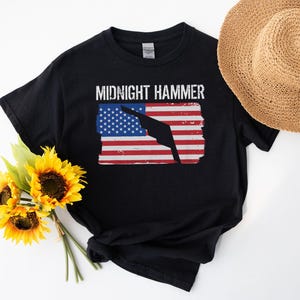 Midnight Hammer B2 Jet Operation USA Military T-Shirt, Stealth Bomber Shirt, USA Air Force Shirt, Patriotic Veteran Gift, American Flag Tee