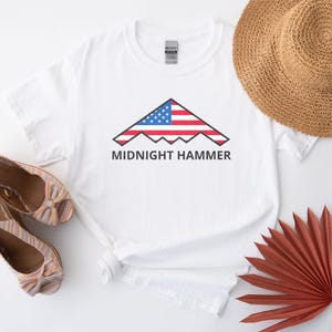 Operation Midnight Hammer Shirt B2 Stealth Bomber T Shirt USA Air Force Retro Shirt Patriotic Veteran Gift American Flag Military Shirts