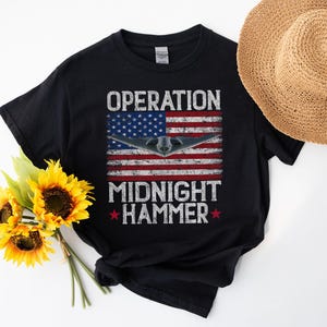 Midnight Hammer B2 USA Military Shirt Stealth Bomber Shirt USA Air Force Retro Shirt Patriotic Veteran Gift American Flag Military T-Shirt