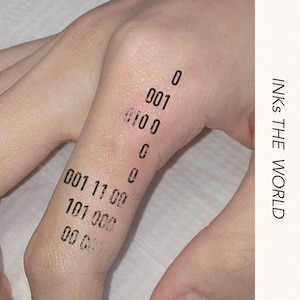 Cyberpunk Matrix Temporary Tattoo