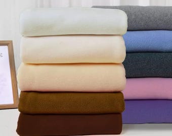 Solid Polar Fleece Anti Pill Fabric, Sewing Soft Blanket Fabric, Toy Fabric, Clothing Fabric, By The Half Yard