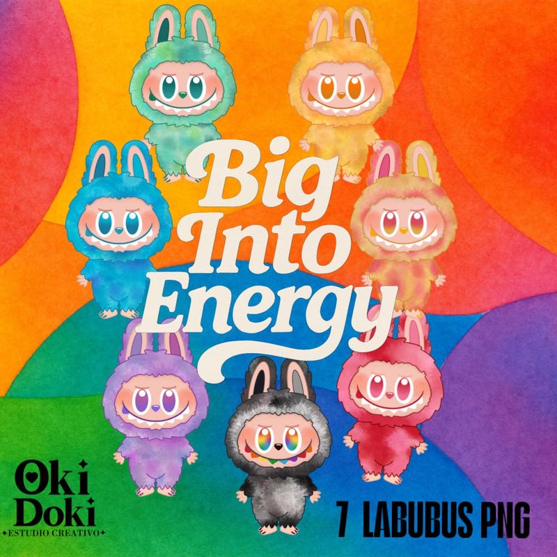 Labubu Big Into Energy - Etsy UK