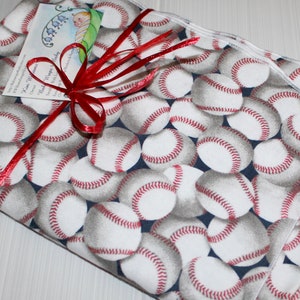 Baseball Extra Large Receiving Blanket 35 X 42 Etsy