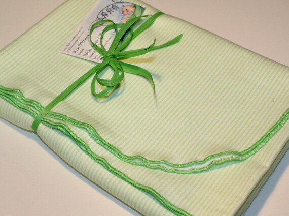 green receiving blankets