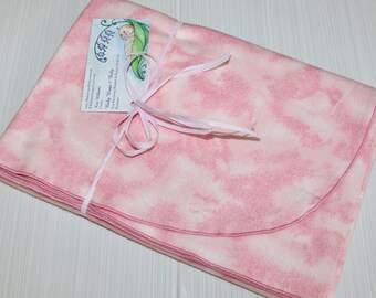 Pink Flannel Receiving Blanket - Extra Large, Pink Flannel Baby Blanket, Pink Swaddle Blanket, Pink Receiving Blankets, Pink Baby Blankets